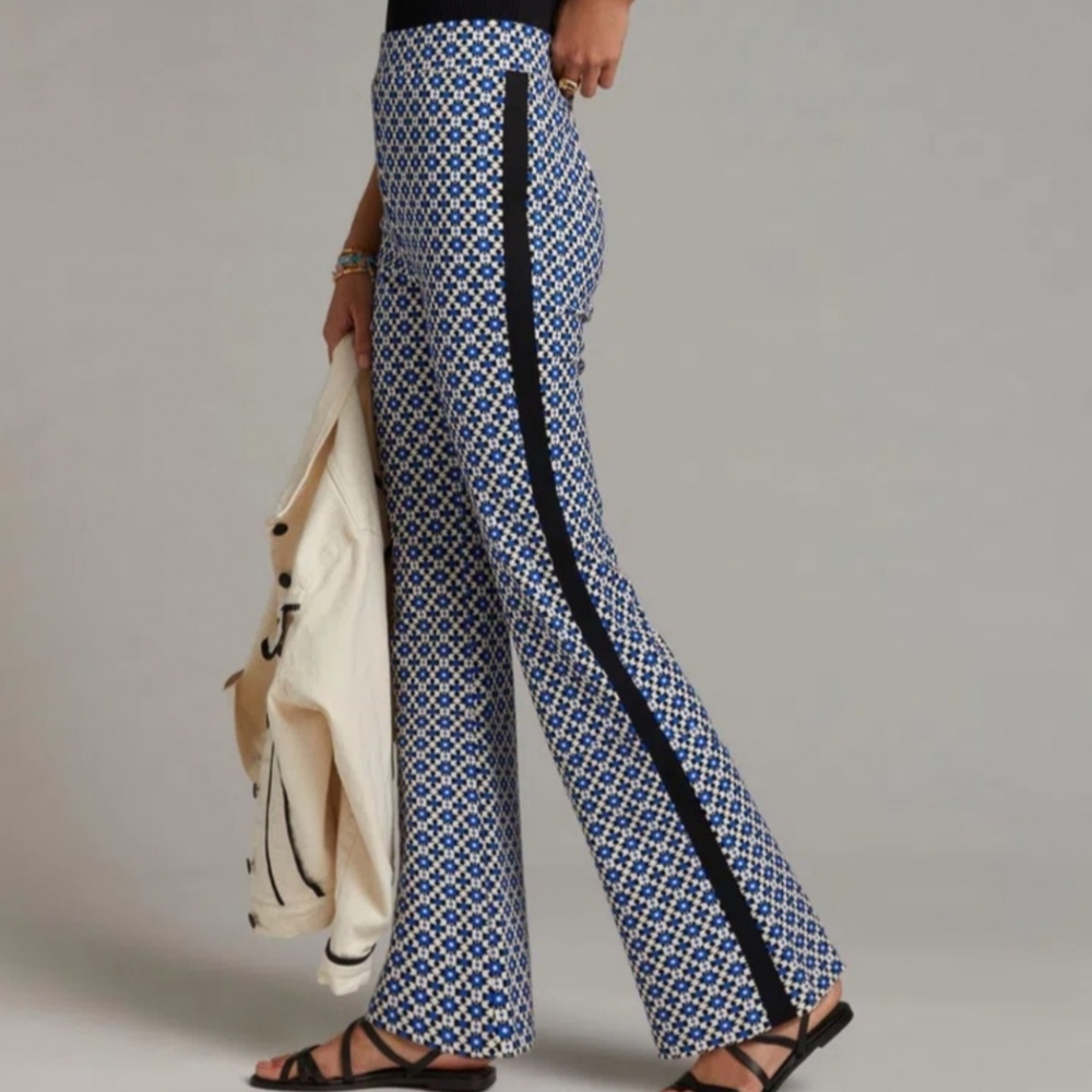 Print Maeve Pull-on Bootcut Pants